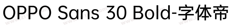 OPPO Sans 30 Bold字体转换